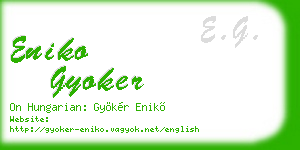 eniko gyoker business card